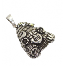 Sterling silver 925 polished religious god shiva charm pendant C 530